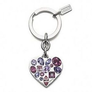COACH Jeweled Heart Charm